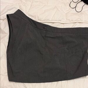 Gray Asymmetrical Skirt